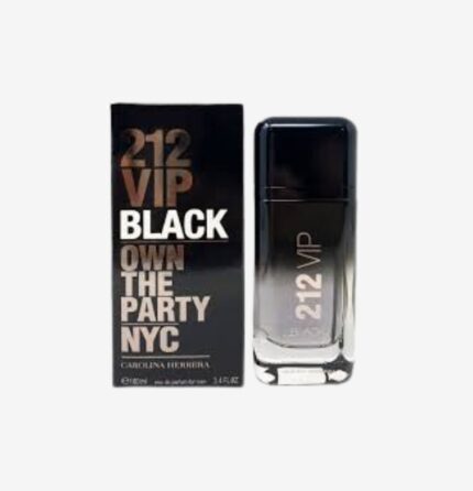 212 VIP BLACK OWN THE PARTY NYC CAROLINA HERRERA EAU DE PARFUM FOR MEN E 100ML. 3.4 FL. OZ.